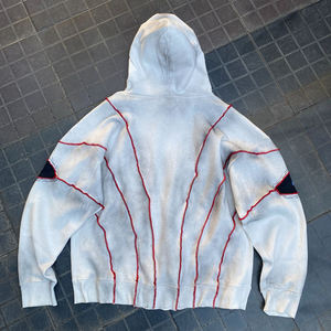 Sweat à capuche d'hiver à coupe classique avec impression personnalisée de strass sur le devant |   Sweat-shirt en molleton de coton lourd 370GSM pour hommes |   OEM - Product Image 2