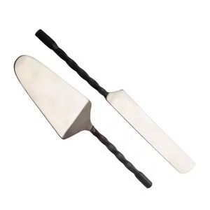 Exclusive Living <b>Cake</b> Serving <b>Kit</b> Metal Knife and Server Stainless Steel Dessert Lifter Serving Set - Product Image 4