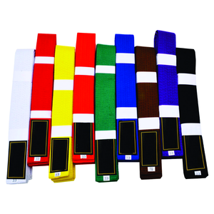 High Quality Custom Karate Martial Arts Uniform <b>Belts</b> Plain Solid Color Polyester/Cotton 200-320cm Professional Karate Gi <b>Belt</b> - Product Image 1