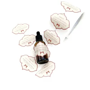 Etiquetas Adhesivas de PVC Impermeables y Escribibles para Frascos de Cosméticos, Botellas, Perfumes, Lápices Labiales y Productos para el Cuidado de la Piel con Logotipo Personalizado - Product Image 5