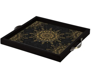 ถาดไม้ตกแต่งทำมือยอดนิยม ถาดไม้พิมพ์ลายเคลือบสีตามสั่ง - Product Image 3