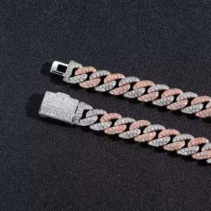 Bracelet cubain en moissanite avec logo personnalisé, style hip-hop, plaqué or 18 carats, disponible au meilleur prix, directement de l'usine. - Product Image 4