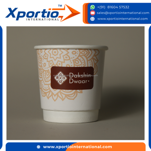 Eco Friendly Double Wall Paper Cups Waterproof Protection 4oz 120 ml Capacity Private Labeling Suitable For Hot & Cold Beverages - Product Image 4