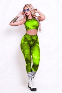 Conjunto de Yoga para Mujer, de la Mejor Calidad, Texturizado, con Costuras Sólidas, Estampado Digital, 2 Piezas, Transpirable, Cintura Alta - Product Image 3