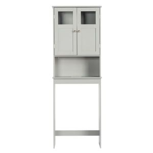 Mueble de Baño con Doble Puerta, Gris, MDF Pintado, 60*22*170cm - Product Image 3