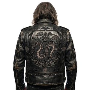 In Stock Leather Dragon Jacket Windproof & Durable | Alibaba.com