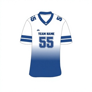 Maillots de football américain pour adultes, grande taille, respirants, imprimés par transfert thermique, brodés, avec nom du joueur, vente en gros - Product Image 1