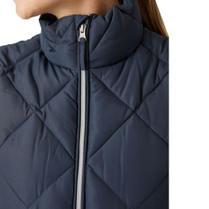 Vestes décontractées ultra-légères à col montant, gilet tricoté respirant et écologique, fermeture éclair, coupe-vent, rembourrage matelassé pour femme - Product Image 5