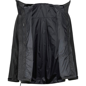 Veste matelassée noire personnalisée pour homme, imperméable, à capuche, légère, vêtements de sport d'extérieur, streetwear, fabrication OEM avec étiquette privée sur le devant - Product Image 2