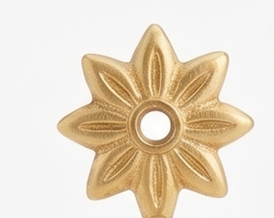 Premium Handcrafted Floral Design <b>Curtain</b> Wall <b>Hooks</b> Durable Metal Elegant Finished Perfect For Towels And Door Hanging Display - Product Image 2