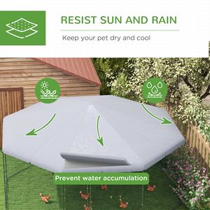 Recinto per Polli 5,2 m x 4,7 m con Copertura, Gabbia per 19-25 Polli - Product Image 3