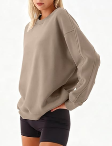 Sweat-shirt pour femme en polaire épaisse pour l'hiver, style streetwear, à vendre, bonne qualité, manches longues, sweat-shirt oversize pour femme - Product Image 2