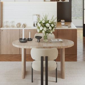 Tavolo da Pranzo Allungabile Moderno da 140-180 cm con Prolunghe Rimovibili, Stile Mid-Century, Arredamento per Sala da Pranzo - Product Image 2