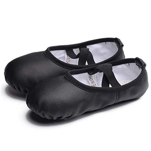 Chaussons de danse souples populaires pour femmes, style jazz, dessus en satin, doublure en coton, semelle extérieure en caoutchouc, talon plat - Product Image 3