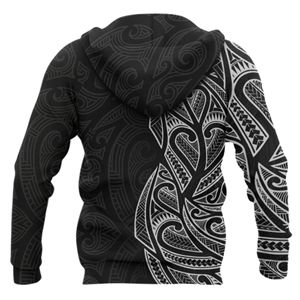 Vente en gros de sweats à capuche personnalisés avec motifs maori et tribaux hawaïens, vêtements de sport coupés et cousus, sublimation, sweats à capuche personnalisés avec impression intégrale polynésienne - Product Image 5