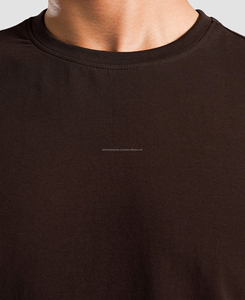 Nuevo Diseño 2026 Camiseta de Hombre 100% Algodón Jersey Tejido, Elegante, Transpirable, con Estampado Digital, Patrón Sólido, Manga Corta, Corte Regular - Product Image 4