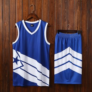 Ensemble de maillot de basketball personnalisable imprimé par transfert thermique, débardeur unisexe sans manches en maille avec imprimé drapeau et short à taille élastique - Product Image 3