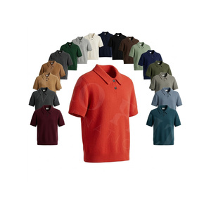 Camiseta Polo de Manga Corta de Algodón y Poliéster para Hombre, Tejido Suave de Mezcla de Algodón, Corte Clásico, Cuello con Botones, Ropa Casual - Product Image 1