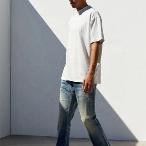 New <b>Design</b> Men's Slim Fit Knitted <b>Compression</b> T-<b>Shirt</b> Digital <b>Custom</b> Logo for Gym Running Fitness-Breathable Quick Dry Short - Product Image 3