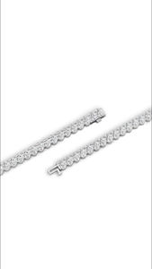 Pulsera de tenis con diamantes cultivados en laboratorio de corte ovalado, plata de ley 925 chapada en oro, joyería fina de lujo al por mayor, fabricante OEM de China - Product Image 2