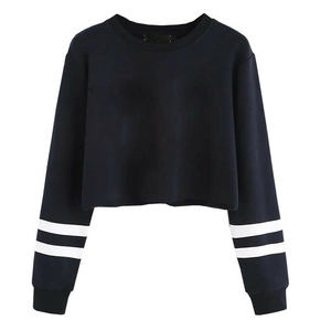 Sudaderas con capucha para mujer, de manga larga, con cremallera, estilo casual, básicas, tipo crop top. - Product Image 1