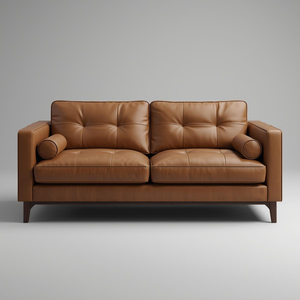 Sofá de Dos Plazas de Cuero Vacuno Genuino, Fabricación Vietnamita, Sofá Moderno de Alta Gama, Fabricante Mayorista para Muebles de Sala de Estar - Product Image 1