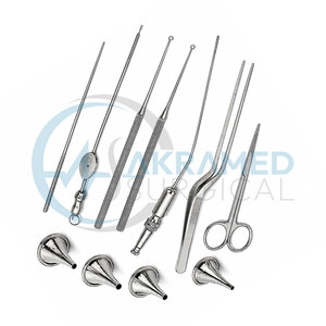 Juego de Instrumentos de Miringotomía con Certificación CE, 11 Piezas, Instrumentos Quirúrgicos de Acero Inoxidable Reutilizables para Cirugía de Oído, Kit de Instrumentos Quirúrgicos ORL - Product Image 4