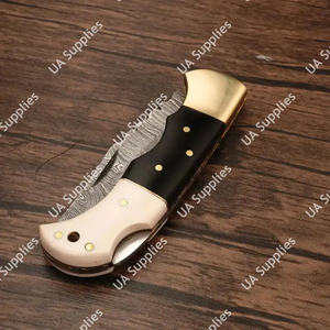 Navaja Plegable de Bolsillo de Acero de Damasco de Grado Industrial Profesional, Alta Calidad, EDC, Supervivencia, Caza, Táctica, Compatible con OEM/OBM - Product Image 3