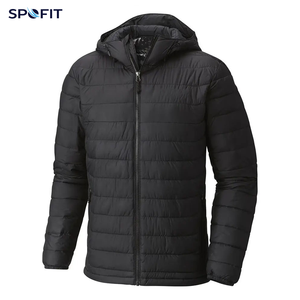 Blouson matelassé color block pour homme SPOFIT, fermeture éclair, col montant, coupe-vent, vêtement d'extérieur d'hiver, style décontracté, rembourrage en polyester - Product Image 5