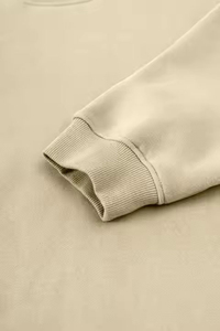 Sweat-shirt unisexe en molleton uni à col montant et demi-zip, chaud, anti-plis, 350g, pull thermique d'hiver pour l'extérieur, décontracté - Product Image 3