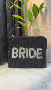 Lightweight Pearl <b>Embellished</b> <b>Clutch</b> Purse With Zipper Closure Women Evening Handbag For Weddings Parties And Events Special - Product Image 5