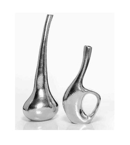 Ensemble de 2 vases contemporains en métal pour table, faits à la main, décoratifs, rouges, verts, bleus, colorés, artistiques, pour mariage et anniversaire - Product Image 6