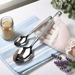 Ensemble de couverts de luxe pour mariage, modèle Rome Pillar, en acier inoxydable 304 forgé, pour hôtels, finition miroir - Product Image 1