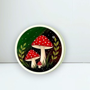 Accesorios para Pestañas con Logotipo Personalizado: Adornos Circulares de Hongo, Lazos de Acero Inoxidable y Acrílico, y Diseños de Corazón y Mariposa - Product Image 1