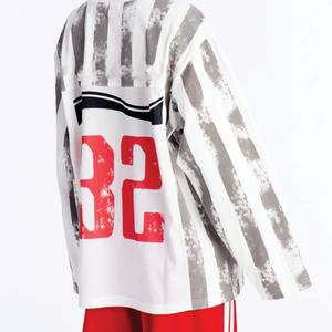 Maillot de football américain de luxe pour femme, coupe oversize, manches longues, en maille, design personnalisé, streetwear, OEM, marque privée, USA - Product Image 4