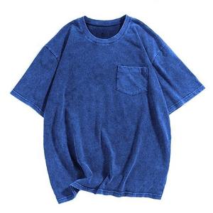 Camiseta con Lavado Ácido y Estampado Personalizado, Tela Transpirable de Algodón de 200g - Product Image 1