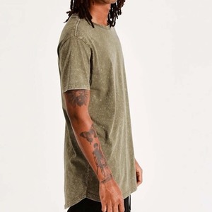 Camiseta Casual de Manga Corta para Hombre, Color Verde Oliva Sólido, Cuello Redondo, Corte Regular, 100% Algodón Jersey, Lavado Ácido, Ecológica - Product Image 6