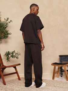 Camiseta de Hombre, Corte Regular, Color Marrón Oscuro, 100% Algodón, Cuello Redondo, Estilo Casual Urbano, Secado Rápido, Marca Privada Personalizada - Product Image 3