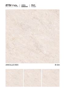 พื้นกระเบื้องพอร์ซเลนแบบด้าน รูปทรงสี่เหลี่ยมจัตุรัส ขนาด 600x600 มม. พัฒนาด้วยพื้นผิวแบบมีชั้นซ้อนและลวดลายที่สมดุล - Product Image 4