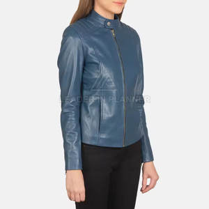 แจ็คเก็ตหนังผู้หญิงสีพื้นแบบสั่งทำพิเศษ ระบายอากาศได้ดี ขายดี ราคาสมเหตุสมผล - Product Image 5