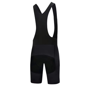 Ensemble de maillot de cyclisme pour homme vert et noir, manches courtes, avec short à bretelles et rembourrage. - Product Image 4