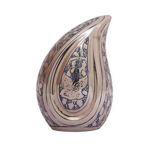 Refined Teardrop Urn Designed with Elegant Curves for Tabletops <b>Shelving</b> <b>Units</b> Mantels and Interior <b>Displays</b> - Product Image 4