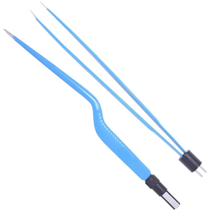 Premium EU Bayonet Bipolar Forceps - Reusable European Style Offset ESU Bipolar Forceps for Precise Deep Tissue Coagulation - Product Image 2