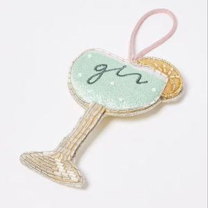 Breloque de sac de luxe faite à la main avec perles brodées, motif Good Smile, porte-clés pour sacs - Product Image 1