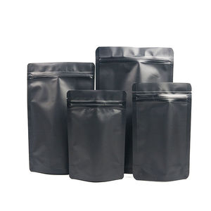 Bolsas de Embalaje Personalizadas Negras con Cierre de Cremallera, Bolsas Mate para Almacenamiento de Alimentos, Bolsas para Empacar Café al por Mayor - Product Image 5