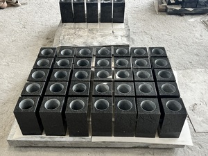 Vases carrés en granit noir <span class=keywords><strong>sud</strong></span>-africain de style slovaque au design moderne pour cimetière et funérailles - Product Image 6
