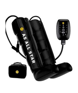Botas de Masaje de Piernas por Compresión de Aire Portátiles, Control Remoto Inalámbrico, Masaje Digital por Pulsos, 6 Cámaras, Recargables por USB - Product Image 1