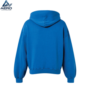 Sudadera con capucha informal para hombre con cremallera, forro polar de algodón, chaqueta unisex con cremallera completa, estilo urbano, ajuste holgado, tejido liso, estampado personalizado - Product Image 2