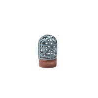 Brûleur d'encens artisanal en bois de manguier et laiton, design Jali moderne, porte-bakhoor pour la décoration intérieure, parfum d'ambiance premium pour la maison