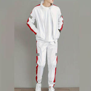 Ensemble de survêtement homme en coton 100% tissé, respirant, écologique, style rétro, streetwear indigo, pull à demi-zip, très demandé pour l'hiver - Product Image 2